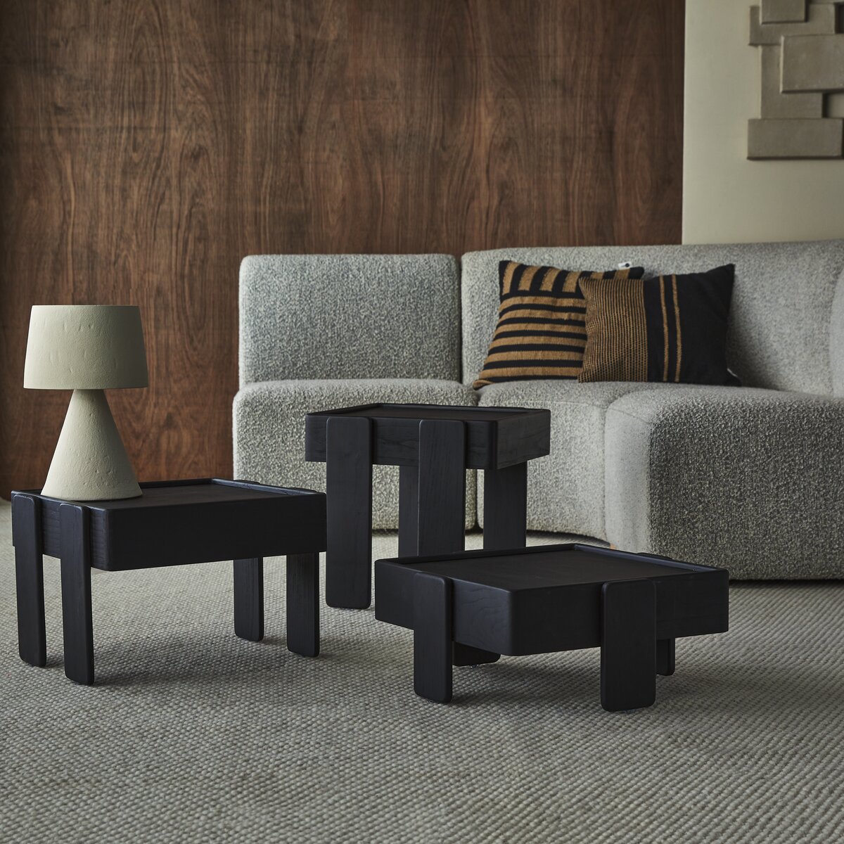 Nesting couch online tables