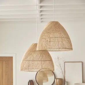 Hina - Lámpara de techo de ratán 49 cm