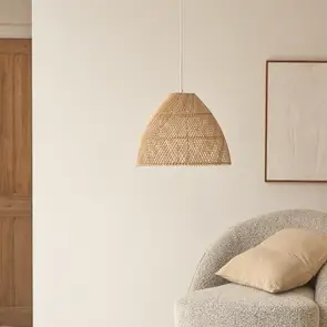 Hina - Lámpara de techo de ratán 43 cm