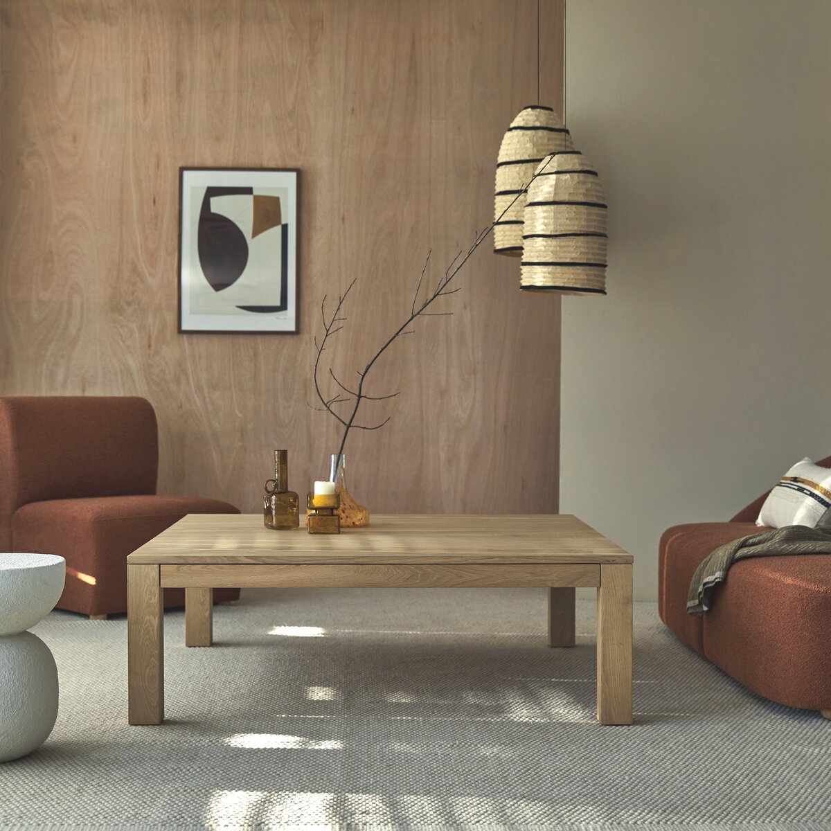 Eiken Ovaalhouten Salontafel - Salontafel Winkel