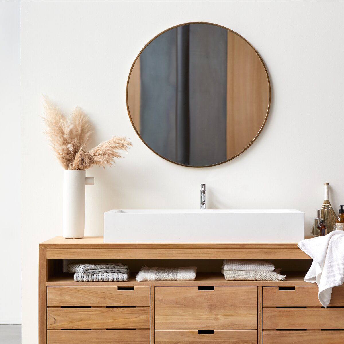 Serena - Solid teak vanity unit 165 cm Serena - Solid teak vanity unit 165 cm