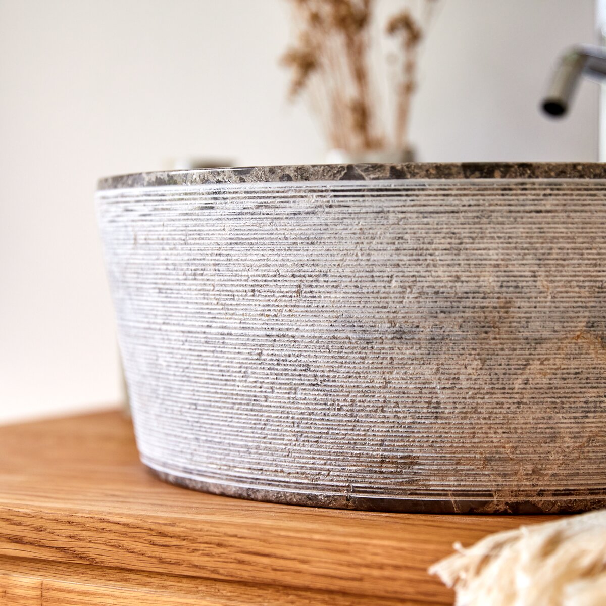 Exo Stri - Lavabo de mármol grey Exo Stri - Lavabo de mármol grey
