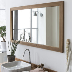 Specchio in teak 90 x 70 cm - Accessori da bagno - Tikamoon