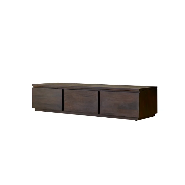 Mueble TV de caoba de 200 cm - Mueble tallado para salón - Tikamoon