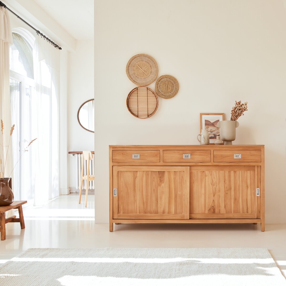 Coffee Tek - Buffet aus massivem Teakholz 180 cm Coffee Tek - Buffet aus massivem Teakholz 180 cm