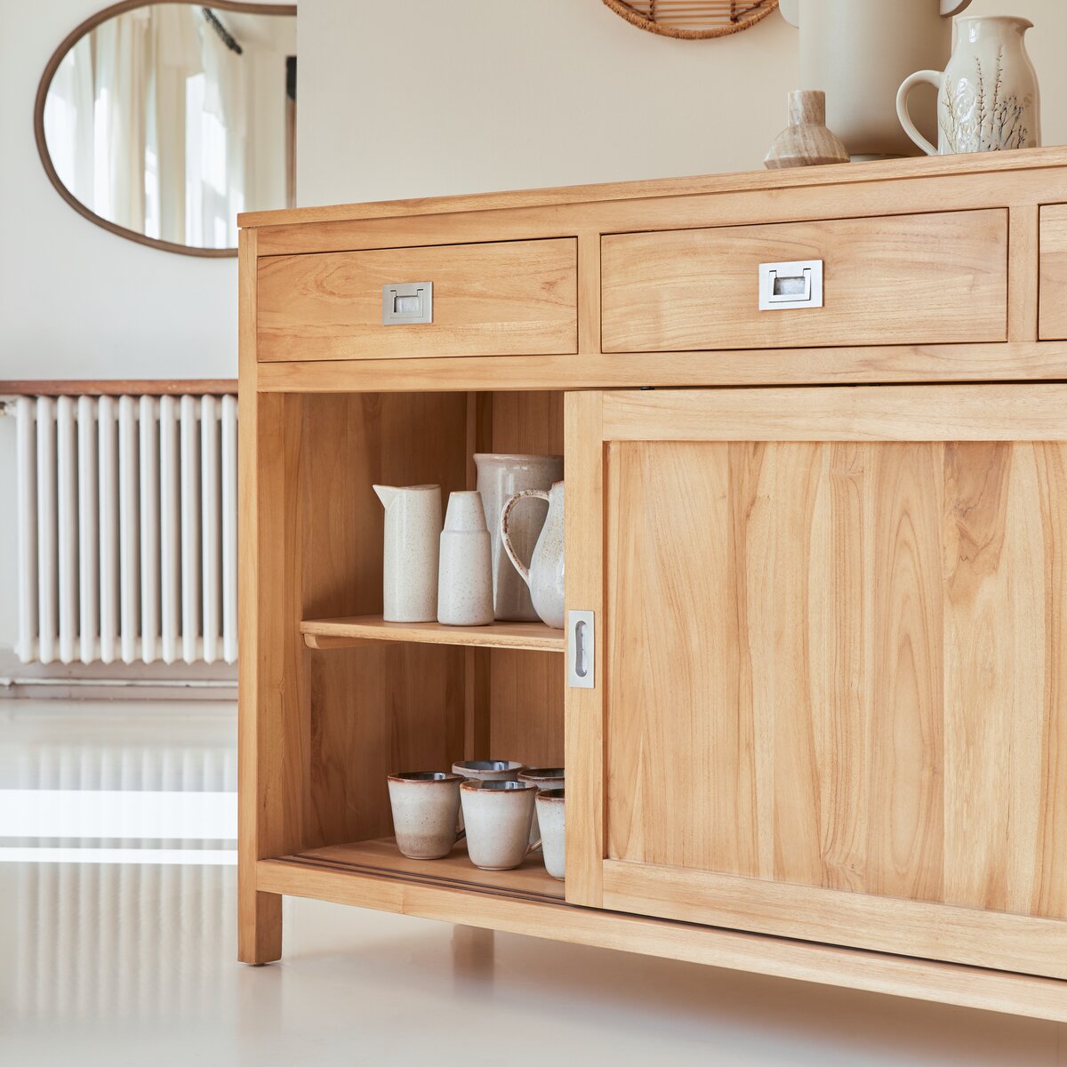 Coffee Tek - Buffet aus massivem Teakholz 180 cm Coffee Tek - Buffet aus massivem Teakholz 180 cm