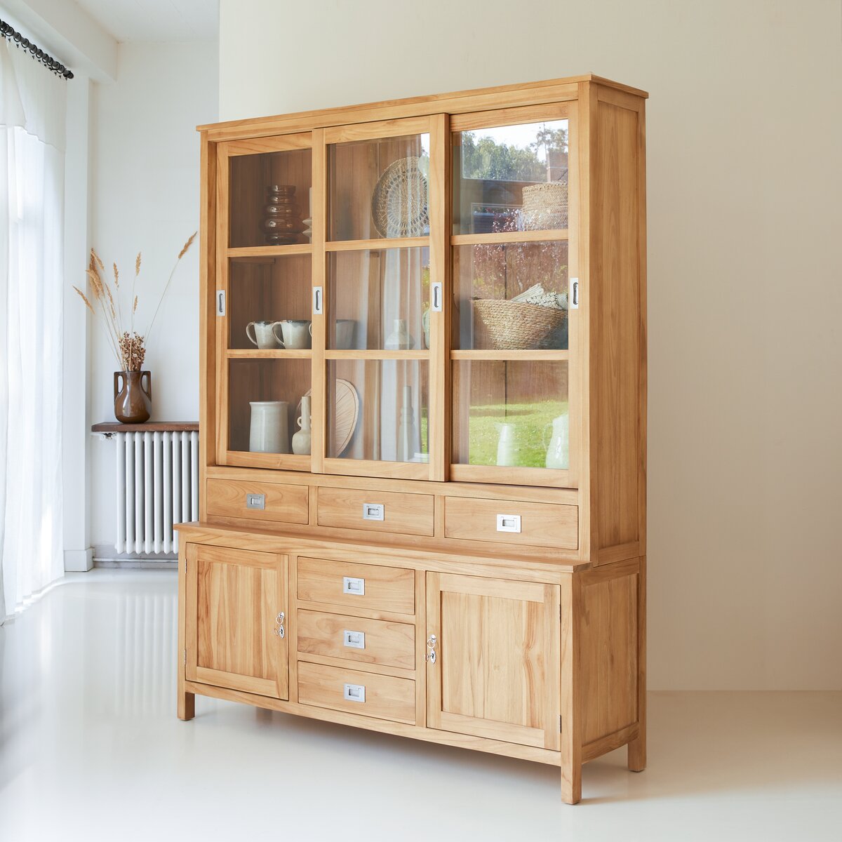Coffee Tek - Vaisselier en teck massif 160 cm Coffee Tek - Vaisselier en teck massif 160 cm