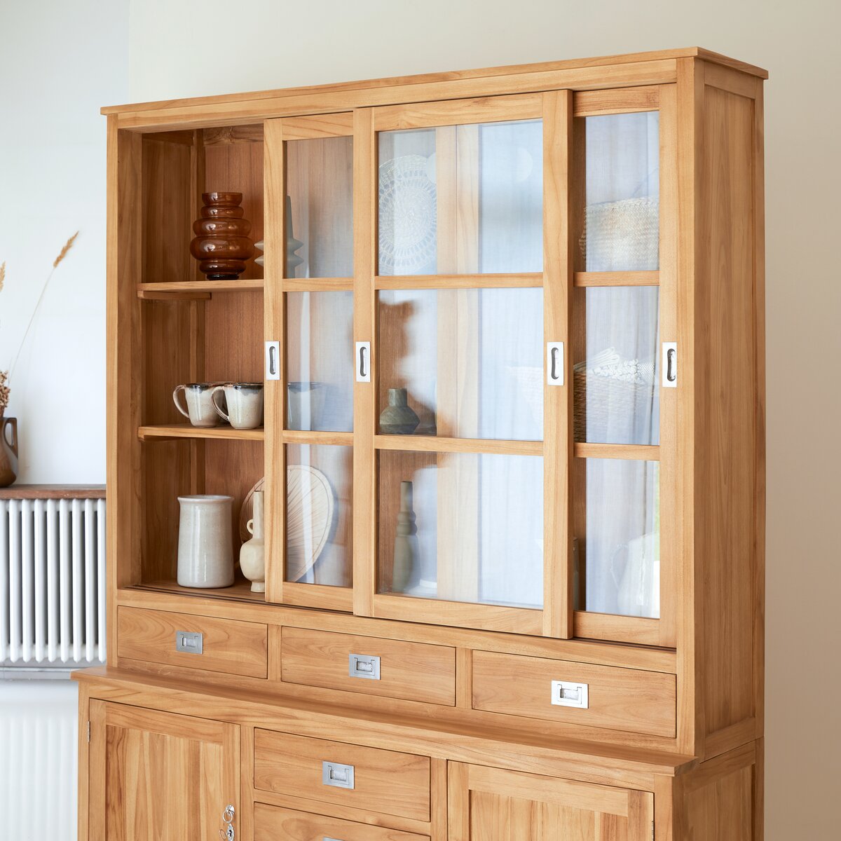 Coffee Tek - Vaisselier en teck massif 160 cm Coffee Tek - Vaisselier en teck massif 160 cm