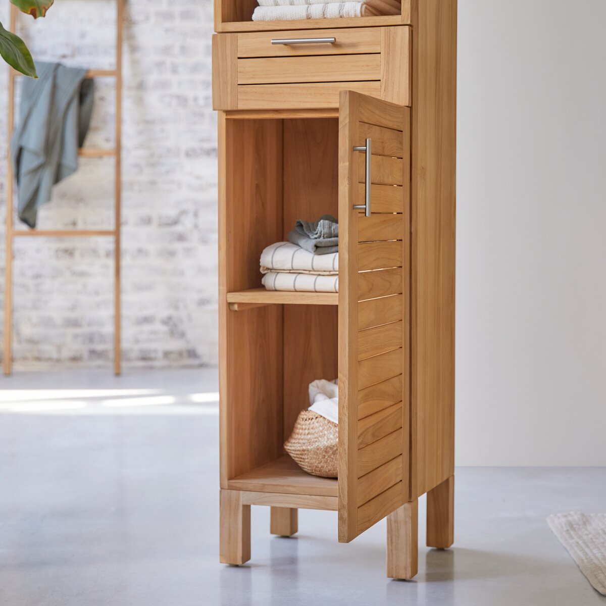 Scaffale in teak 180 cm - Arredo per il bagno - Tikamoon