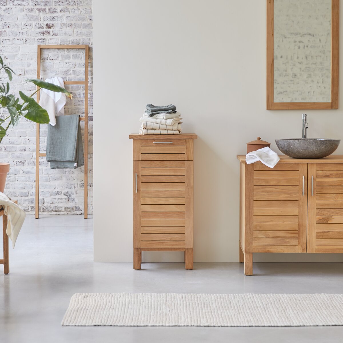 Mobili modulabili in teak - Arredo bagno - Tikamoon