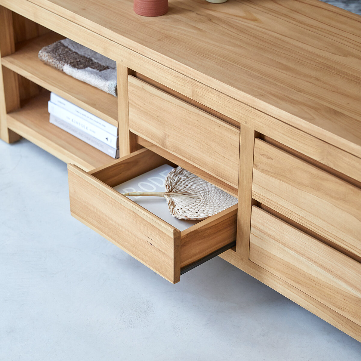 Patio - Solid teak TV Stand 200 cm Patio - Solid teak TV Stand 200 cm