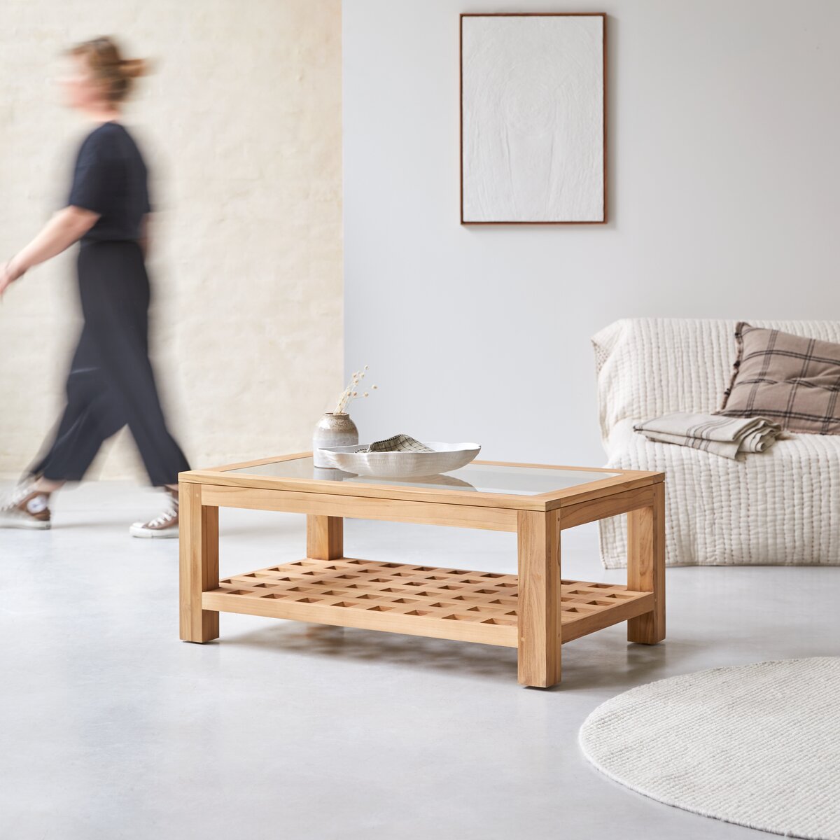Kwad - Table basse en teck massif Kwad - Table basse en teck massif