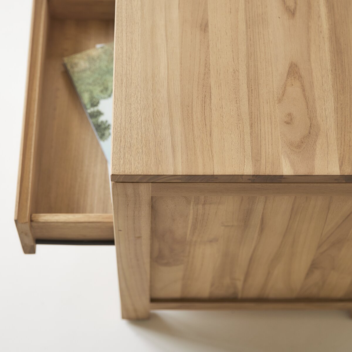 Eden - Escritorio de teca maciza con cajón de almacenaje Eden - Escritorio de teca maciza con cajón de almacenaje
