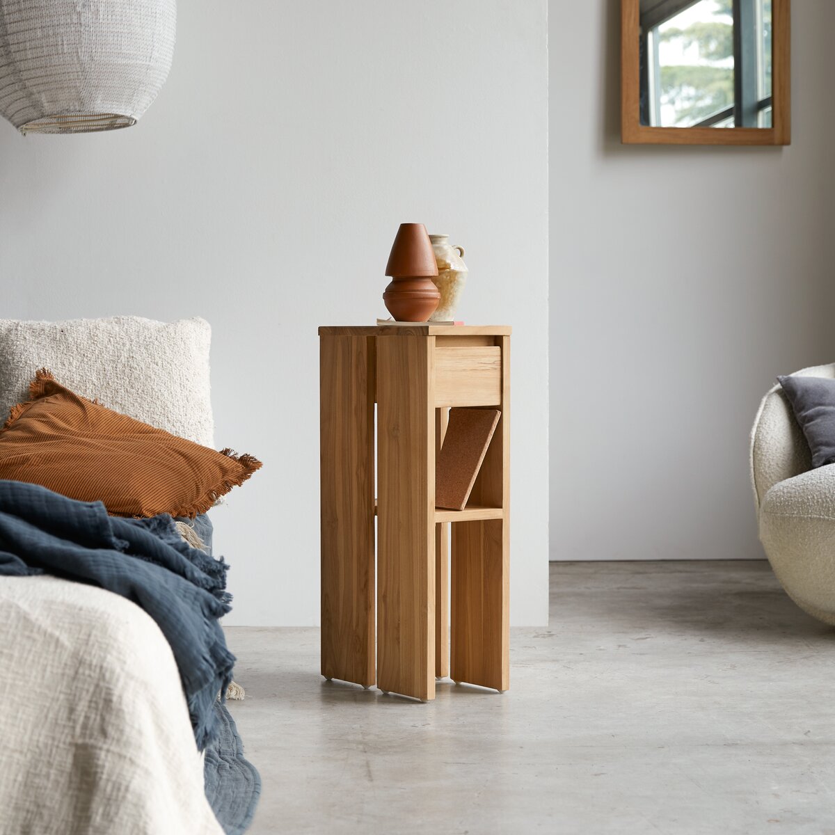 Eden - Comodino in teak massello Eden - Comodino in teak massello