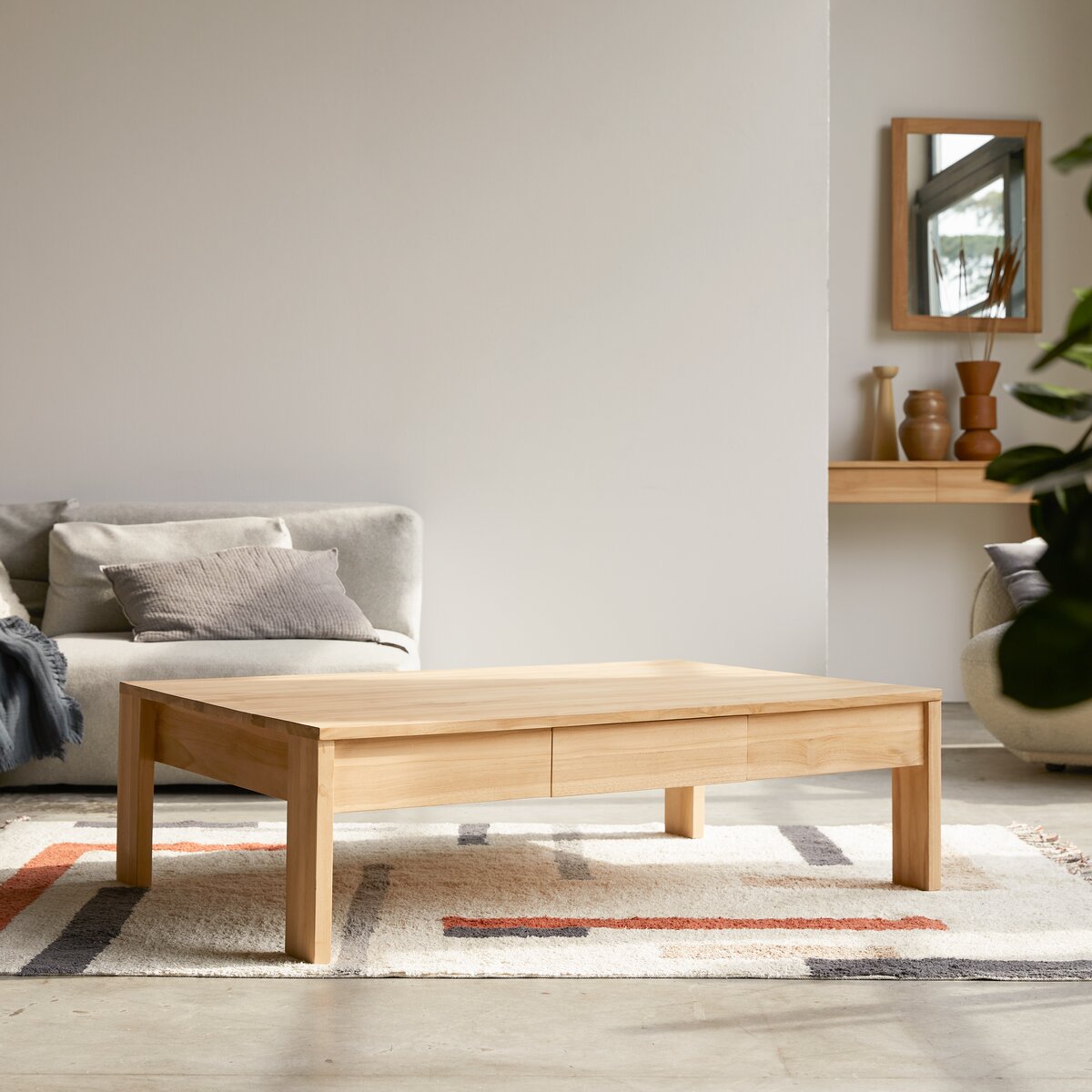 Table en teck et 180 x 80 cm - Mobilier pour l'extérieur - Tikamoon