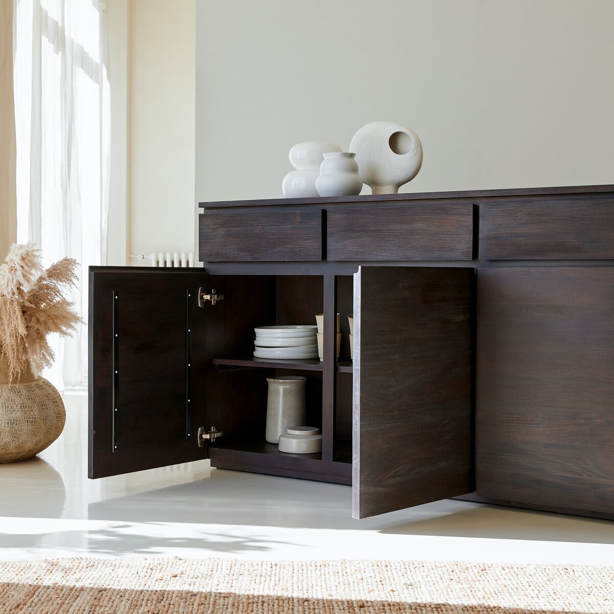Eva - Buffet en acajou massif 150 cm Eva - Buffet en acajou massif 150 cm
